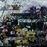 Flower Glitch Oil Painting