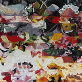 Flower Glitch Oil Painting